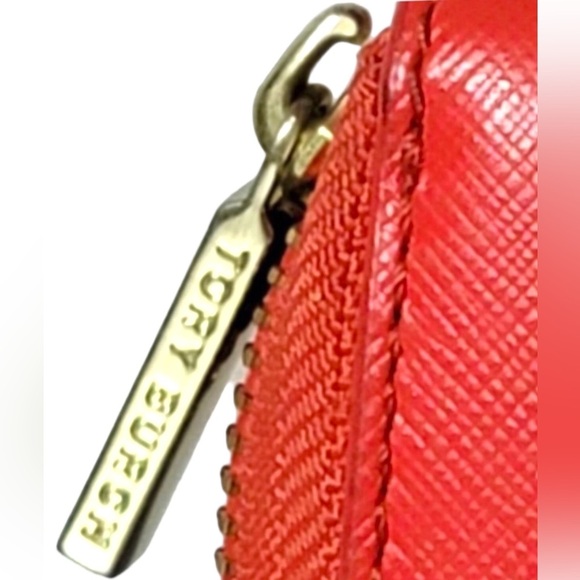 Tory Burch Robinson Red Gold Miller Circle Wallet Multi-winner Host Pick! - Picture 8 of 16